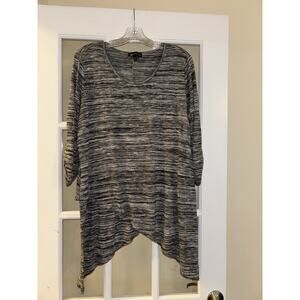 Serena Williams signature statement grey 3/4 sleeve tunic sweater 2XL